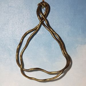 Vintage shapeable gold-toned necklace